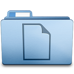 Blue Documents Icon 256x256 png